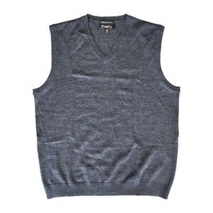 Pronto Uomo Vest Mens XL Sweater Pullover 100% Merino Wool Career‎ Wear Formal